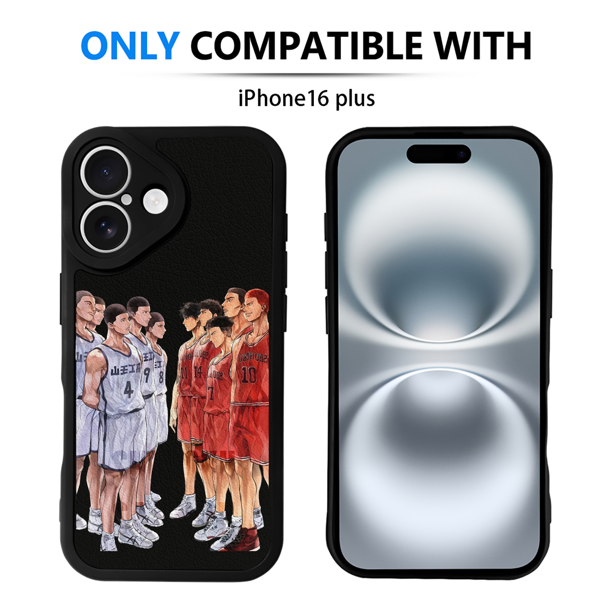（画像用） SLAM DUNK／スラムダンク 【iPhone 16シリーズ対応】シリコンスマホケース（レザー調） 材質：シリコン